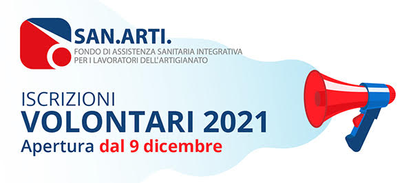 Iscrizioni VOLONTARI 2021 - Apertura dal 9 dicembre